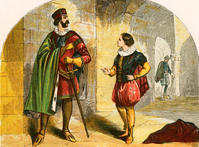 Prinz Arthur fordert die Krone seines Onkels von English School