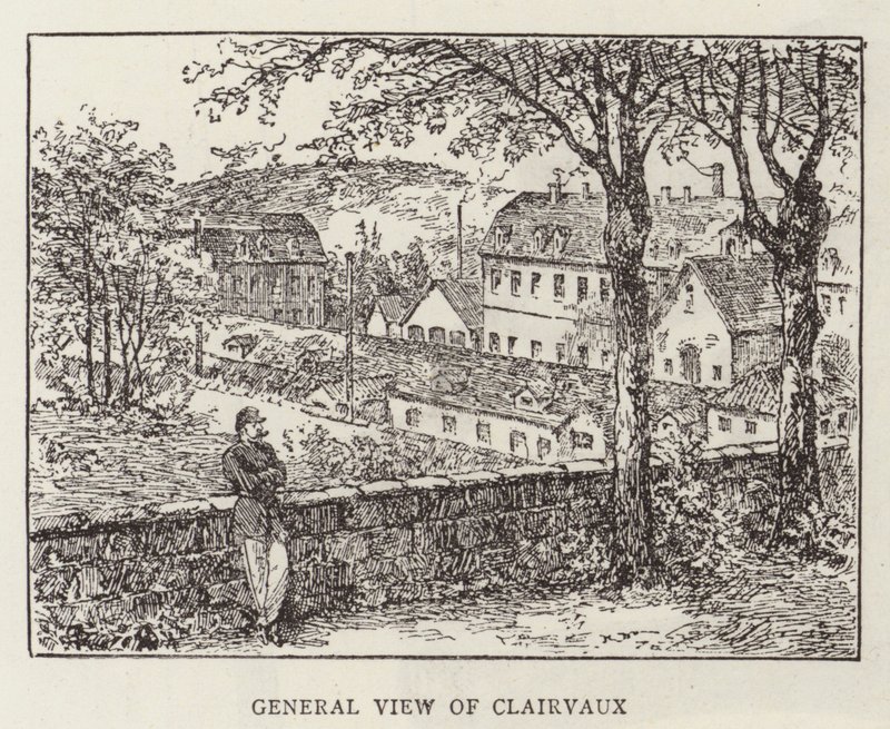 Prinz Krapotkine in Clairvaux (Gravur) von English School