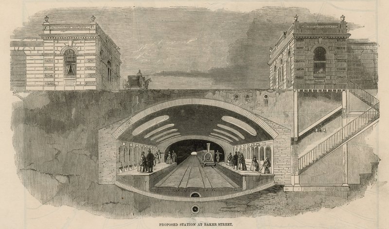 Vorgeschlagener Bahnhof an der Baker Street von English School