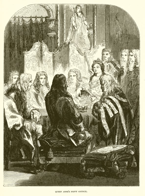 Privy Council von Königin Anne von English School