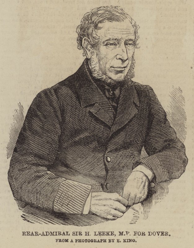 Konteradmiral Sir H Leeke, Abgeordneter für Dover von English School