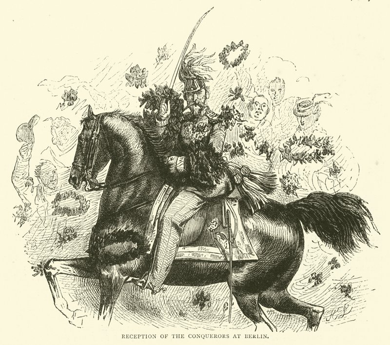 Empfang der Eroberer in Berlin, April 1871 von English School