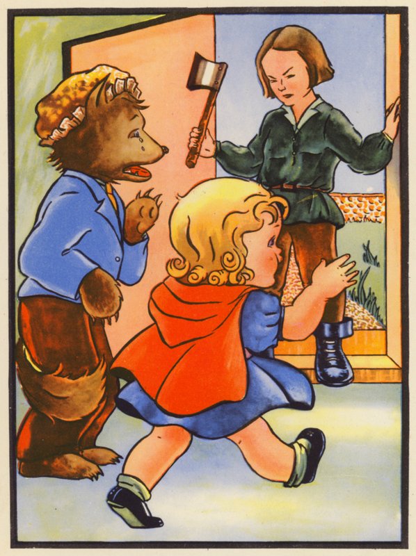 Rotkäppchens Vater kommt im letzten Moment herein von English School