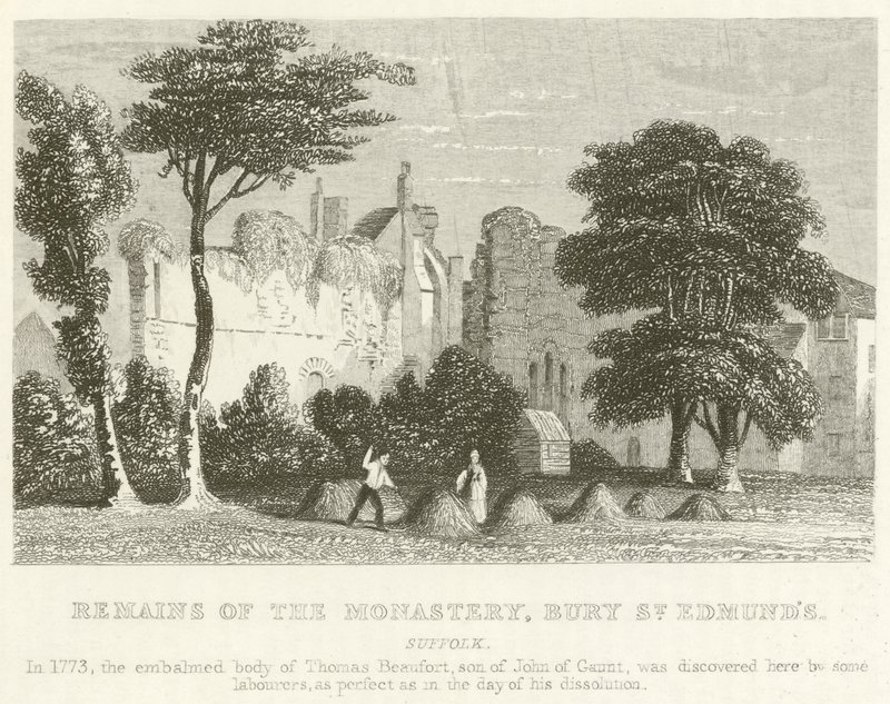 Überreste des Klosters, Bury St Edmund