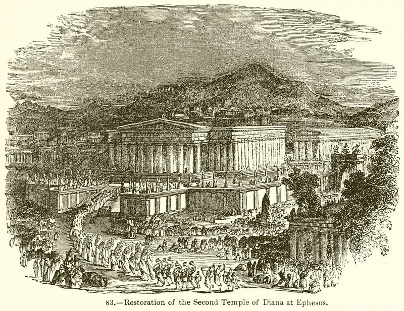 Restaurierung des Zweiten Tempels der Diana in Ephesus von English School