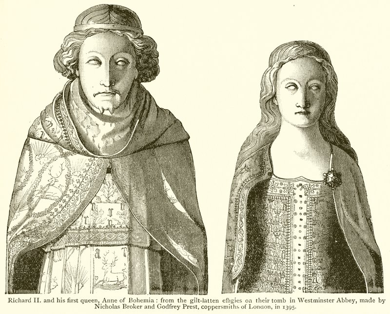 Richard II. und seine erste Königin, Anne von Böhmen von English School