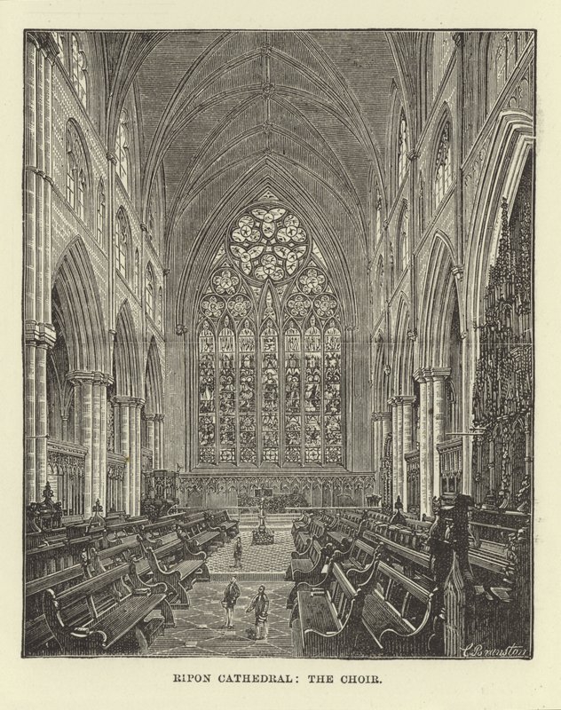 Ripon Kathedrale, der Chor von English School