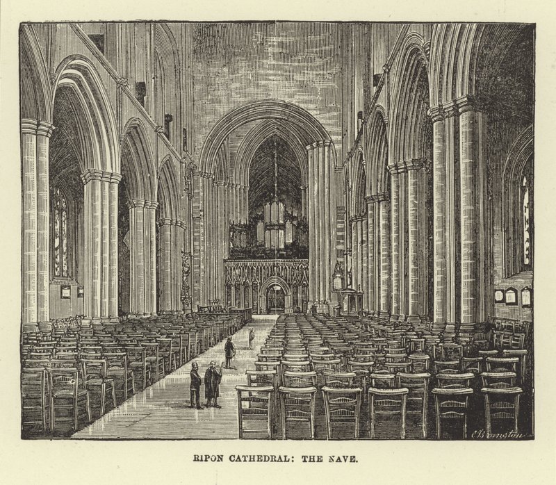 Ripon Kathedrale, das Kirchenschiff von English School