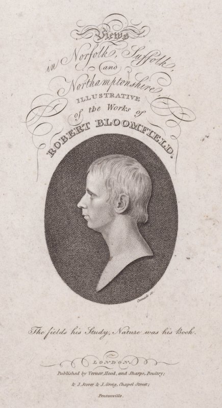 Robert Bloomfield, englischer Dichter (Stich) von English School