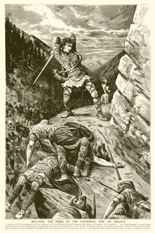 Roland, der Held des Nationalepos von Frankreich von English School
