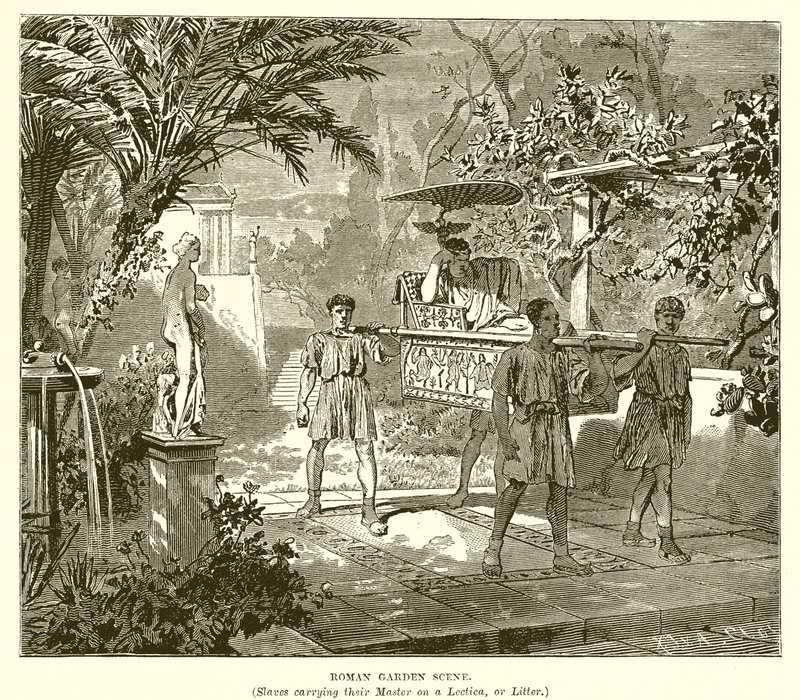 Römische Gartenszene von English School