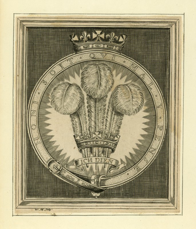 Königliches Motto. Honi Soit Qui Mal Y Pense von English School
