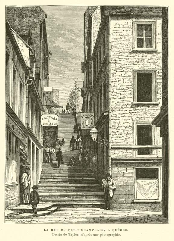 Rue du Petit-Chaplain, Quebec City, Kanada von English School