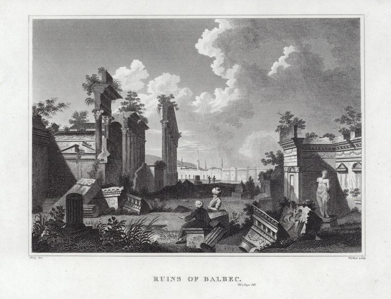Ruinen von Baalbek von English School