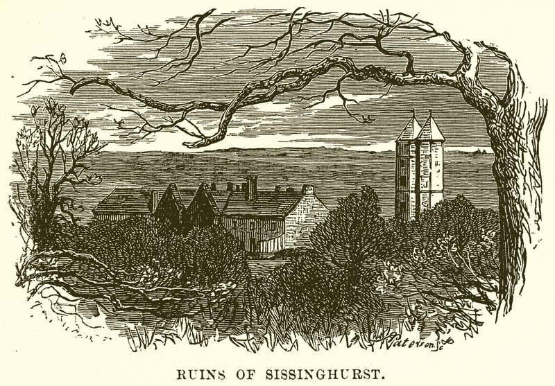 Ruinen von Sissinghurst von English School