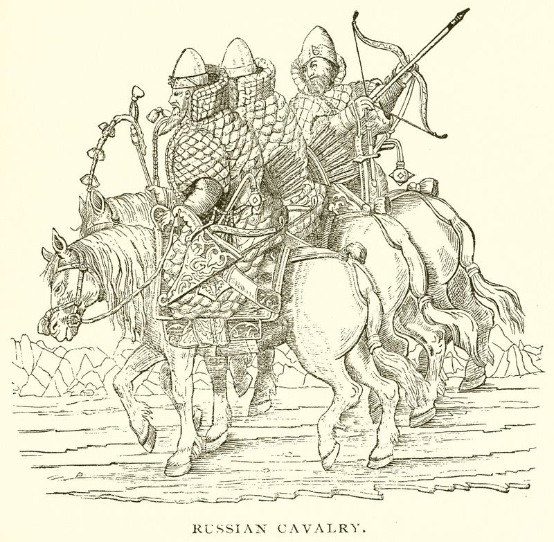 Russische Kavallerie von English School