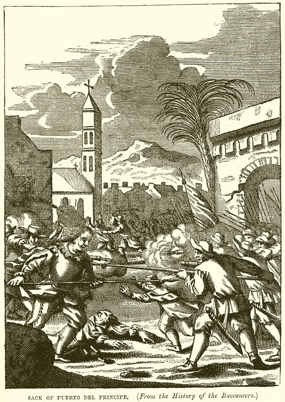 Plünderung von Puerto del Principe von English School