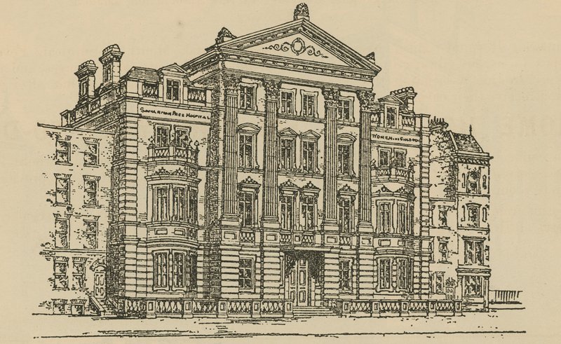 Samaritan Free Hospital für Frauen und Kinder, Lower Seymour Street, Portman Street, London von English School