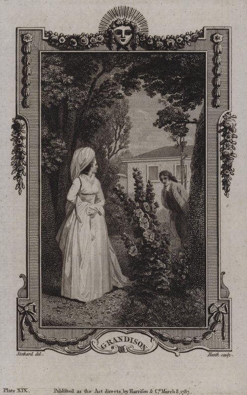 Szene aus Die Geschichte von Sir Charles Grandison, von Samuel Richardson von English School