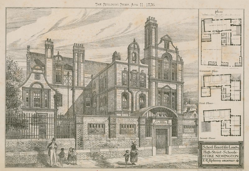 Schulbehörde für London, High Street Schools, Stoke Newington, London von English School