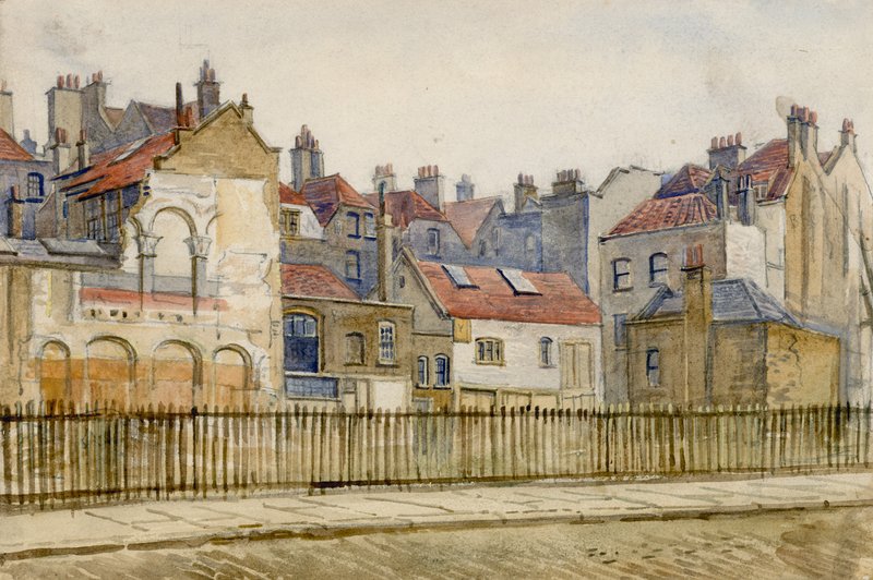 Shaftesbury Avenue, zwischen Nassau Street (jetzt Gerrard Place) und Dean Street von English School