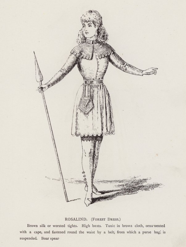 Shakespeares Wie es euch gefällt: Rosalind, Waldkleid von English School