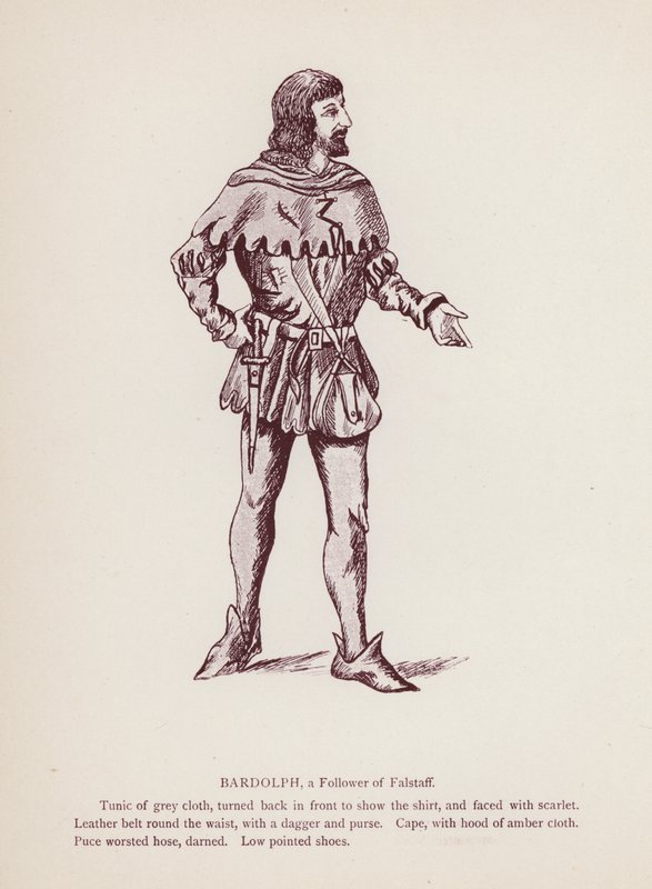 Shakespeares Die lustigen Weiber von Windsor: Bardolph, ein Anhänger von Falstaff von English School