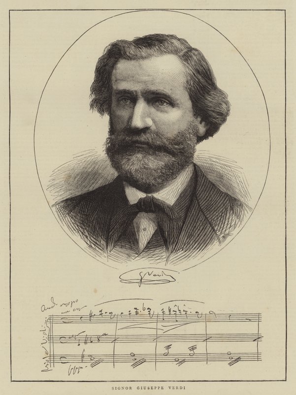 Signor Giuseppe Verdi (Stich) von English School