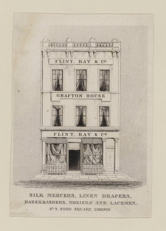 Seidenhändler, Flint Ray & Co, Visitenkarte von English School