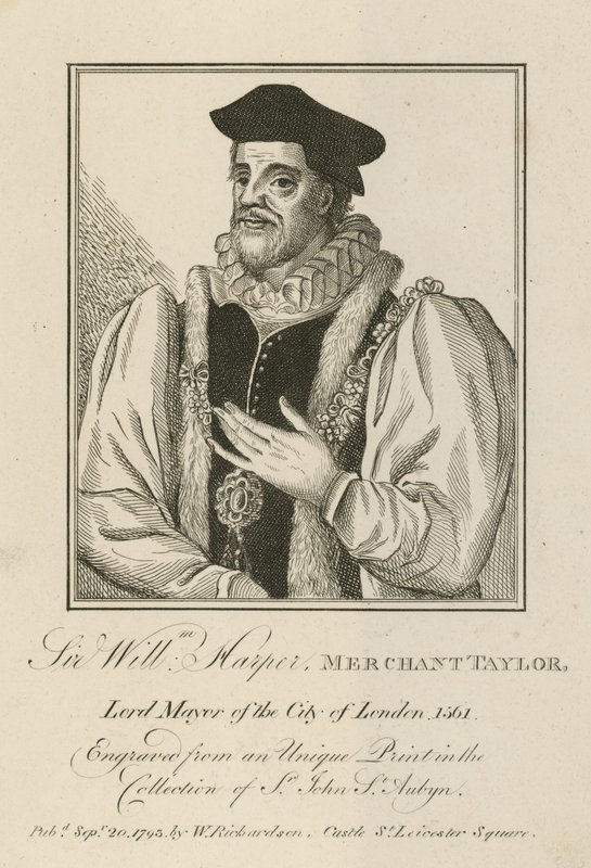 Sir William Harper, Merchant Taylor, Lord Mayor von London von English School