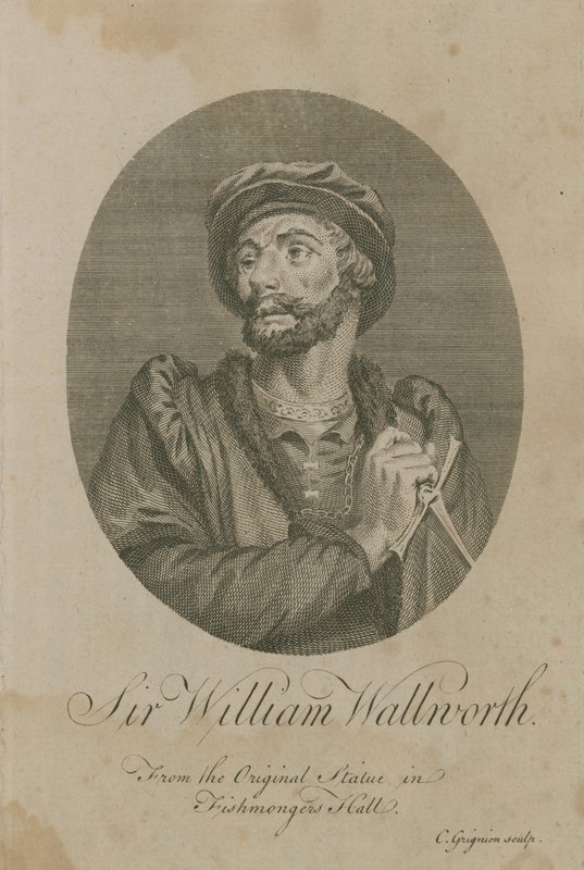 Sir William Wallworth, Lord Mayor von London, 1370 von English School
