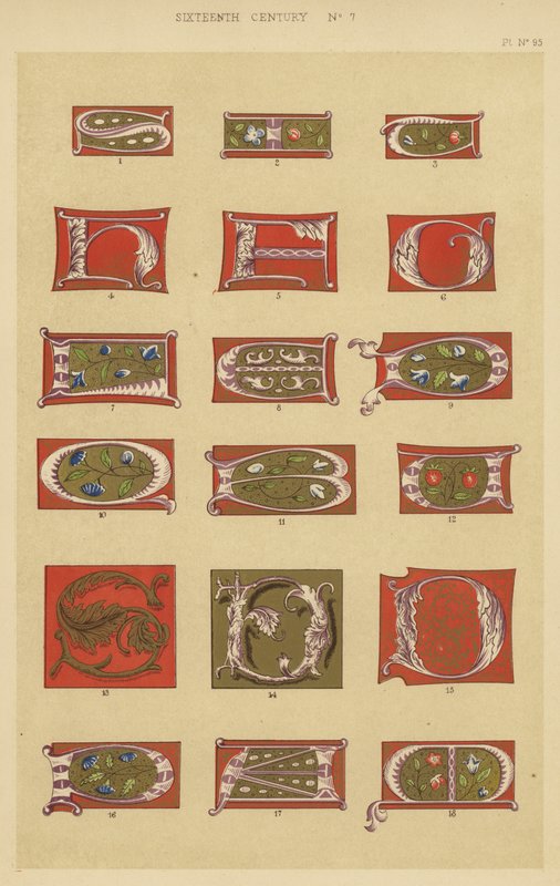 Sechzehntes Jahrhundert (Chromolithografie) von English School