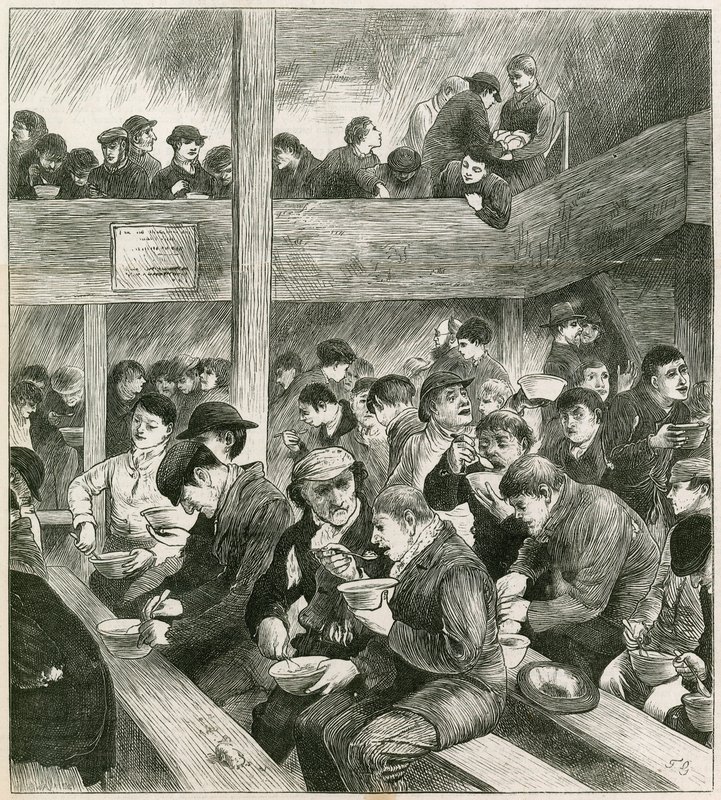 Skizze beim Diebesschmaus von Ned Wright von English School