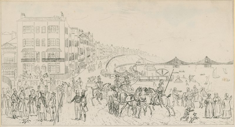 Skizze der Küste von Brighton von English School