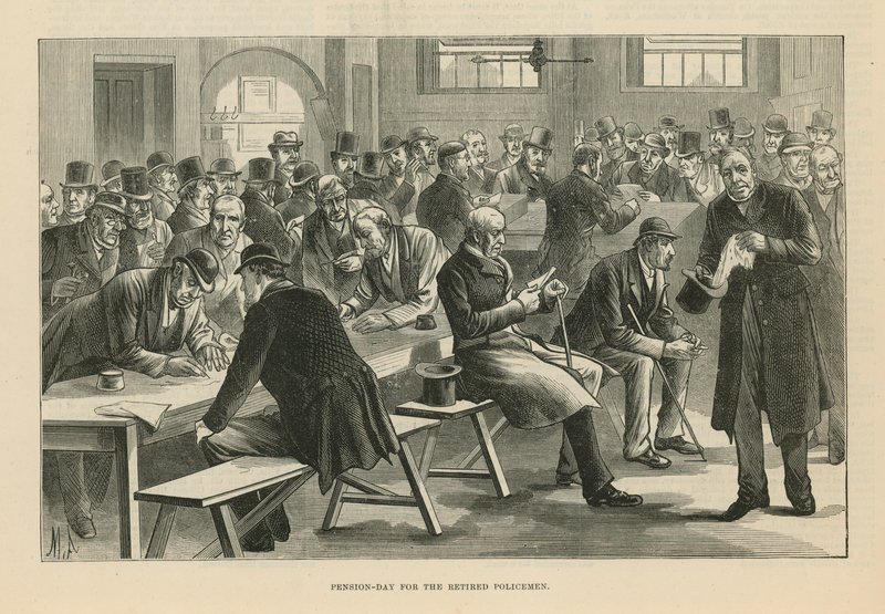 Skizzen in Scotland Yard von English School
