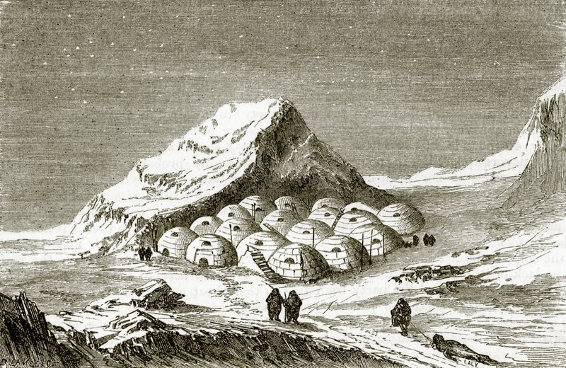 Schneehütten der Eskimos von English School