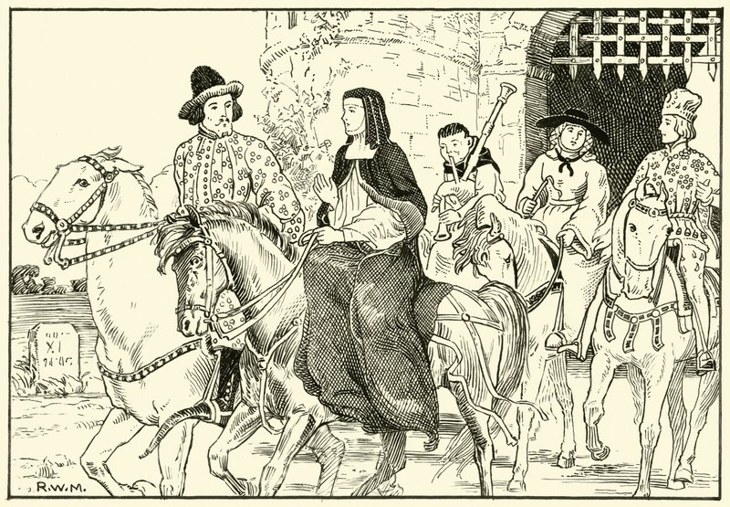 Einige der Canterbury-Pilger von English School
