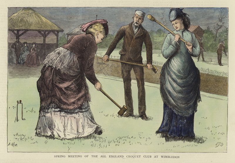 Frühjahrstreffen des All England Croquet Club in Wimbledon von English School