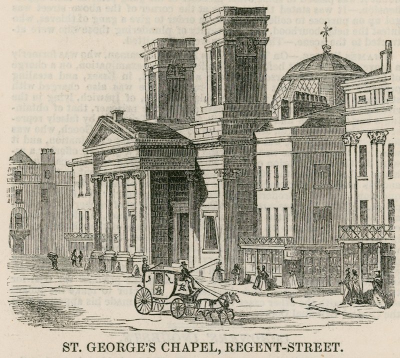 St. Georges Kapelle, Regent Street, London von English School