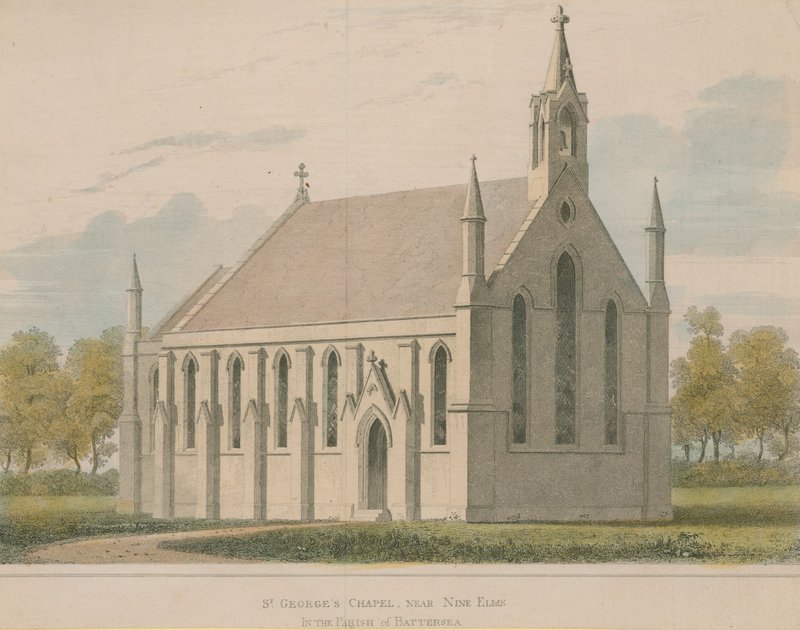 St. Georges Kapelle in der Gemeinde Battersea von English School