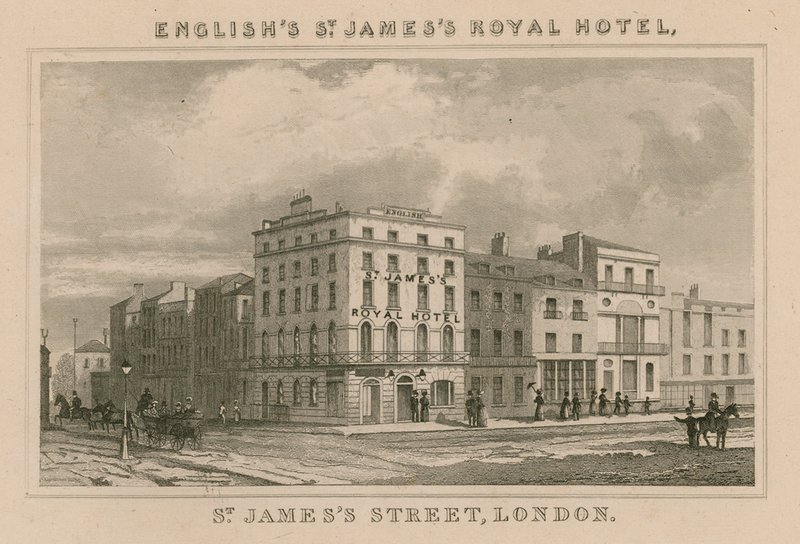 St. Jamess Royal Hotel, St. Jamess Street, London von English School