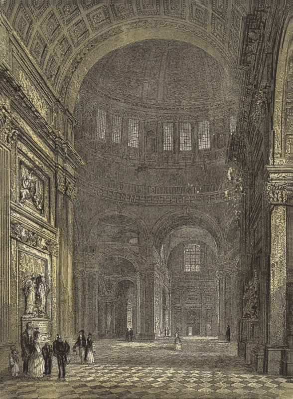 St. Pauls Kathedrale, Inneres der Kuppel, Blick zum nördlichen Querschiff von English School