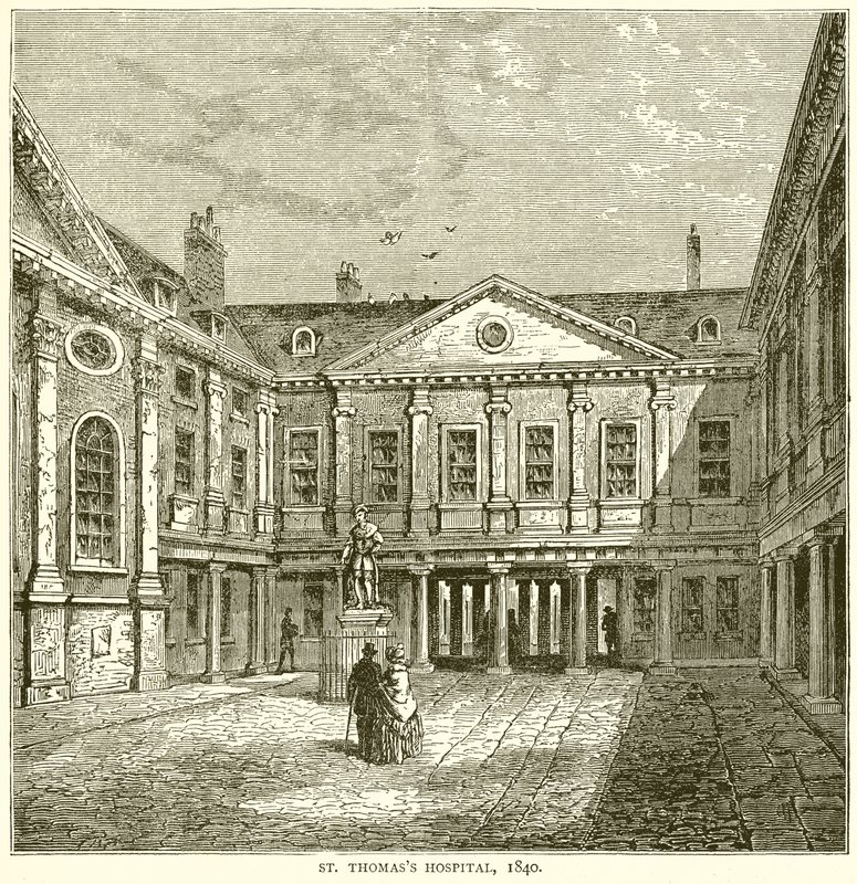 St. Thomass Krankenhaus, 1840 von English School