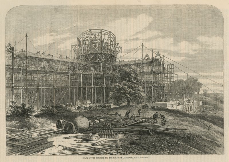 Zustand des Gebäudes für den Palast im Alexandra Park von English School
