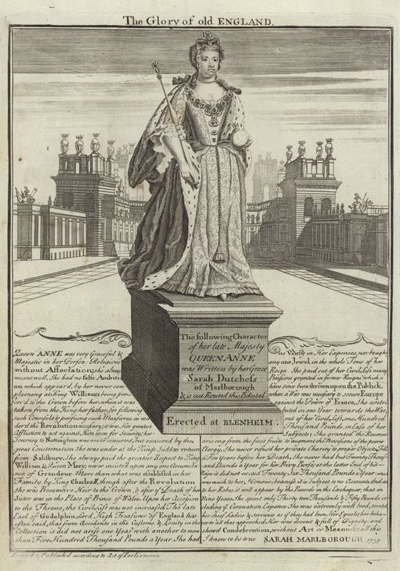 Statue von Anne, Königin von Großbritannien von English School