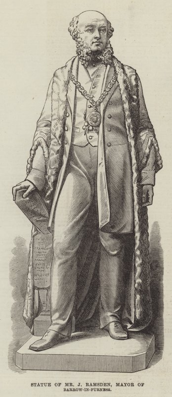 Statue von Mr. J. Ramsden, Bürgermeister von Barrow-in-Furness von English School