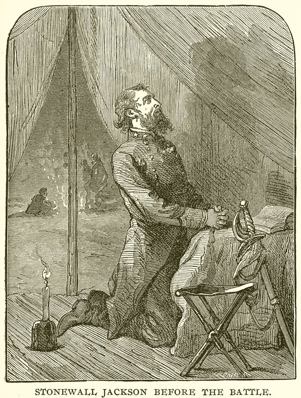 Stonewall Jackson vor der Schlacht von English School
