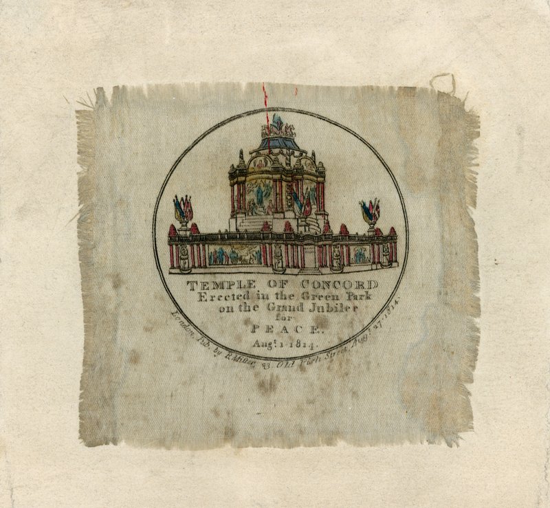 Tempel der Eintracht zur Feier des Friedens von 1814 von English School