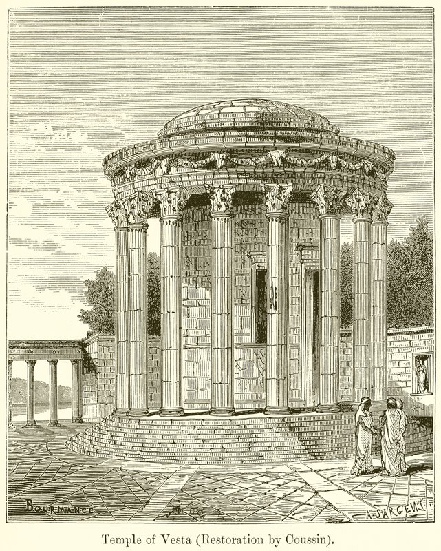 Tempel der Vesta von English School