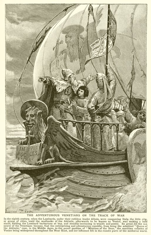 Die abenteuerlustigen Venezianer auf der Spur des Krieges von English School